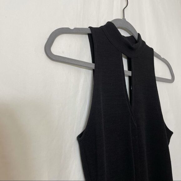 ASTR Cutout Knit Bodycon Dress Black New - Picture 5 of 10